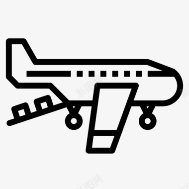 飞机航空货物图标