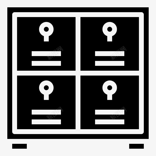 储物柜门行李svg_新图网 https://ixintu.com 储物柜 门门 行李 储藏室 办公 家具 雕文