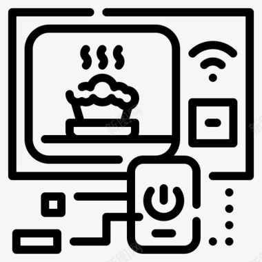 微波炉电子暖气图标