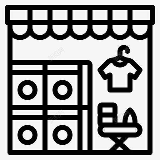 洗衣服务清洁购物svg_新图网 https://ixintu.com 洗衣 服务 清洁 购物 自助