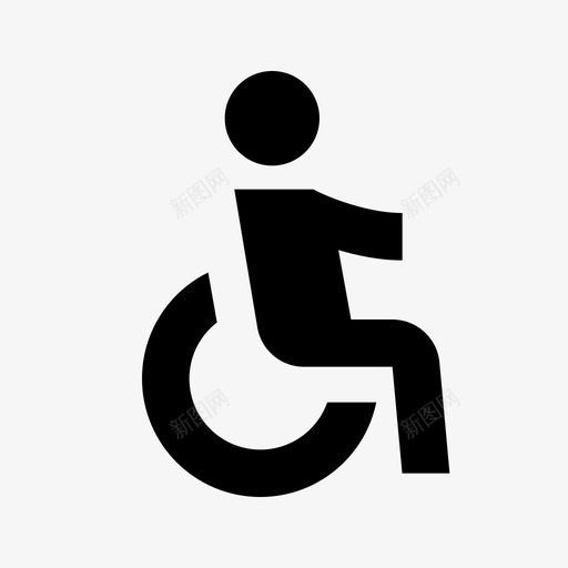 残疾人无障碍包括svg_新图网 https://ixintu.com 残疾人 包括 无障碍 轮椅 图标