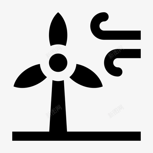 风力涡轮机空气电力svg_新图网 https://ixintu.com 风力 涡轮机 电力 空气 螺旋桨 图标 符号