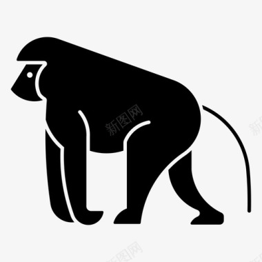 狒狒猿黑猩猩图标