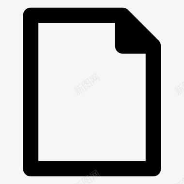 新空白文件文件纸张图标