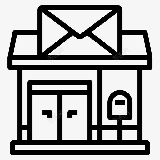邮政建筑邮件室svg_新图网 https://ixintu.com 建筑 邮政 邮件 办公室 城市 公寓