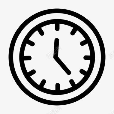 时钟时间学习线设置图标