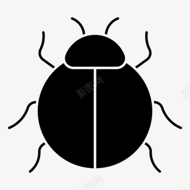 甲虫虫子粪便图标