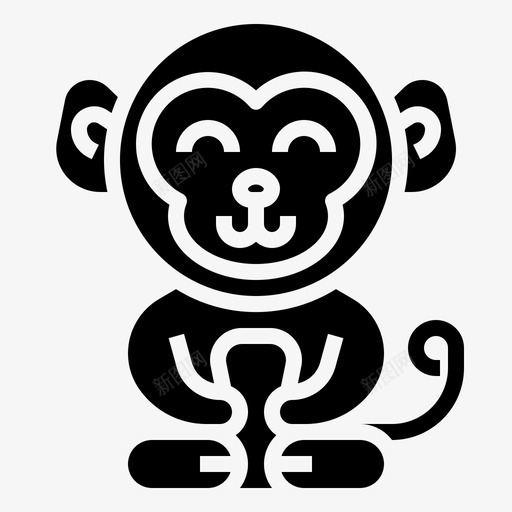 猴子动物王国哺乳动物svg_新图网 https://ixintu.com 猴子 动物 王国 哺乳动物 野生动物 泰国 旅游 雕文