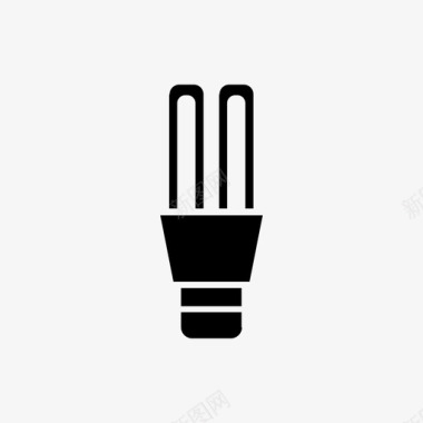 电子灯泡节能器节能灯泡图标