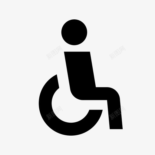 残疾人无障碍包容性svg_新图网 https://ixintu.com 残疾人 包容性 无障碍 轮椅 图标