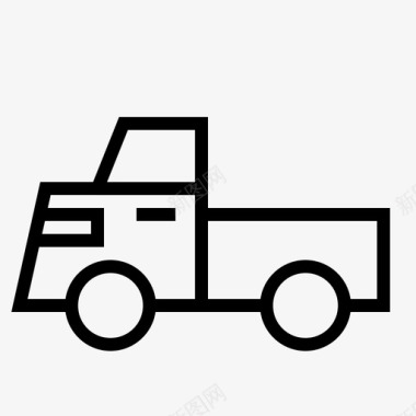 小货车送货运输图标