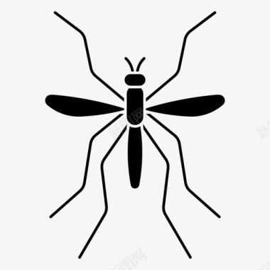 蚊子吸血鬼登革热图标