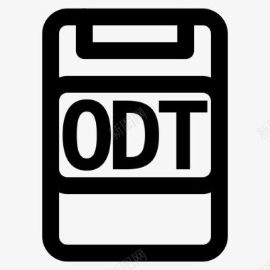 odt格式数据扩展名图标