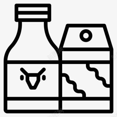 牛奶烹饪食物图标