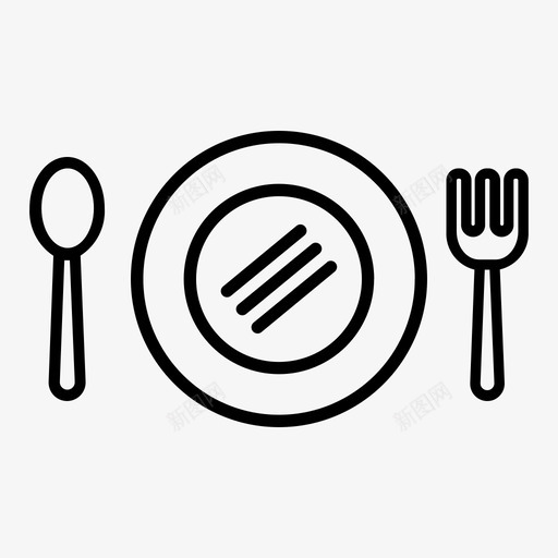 采购产品厨房设备厨房设备吃svg_新图网 https://ixintu.com 厨房设备 采购 产品 叉子 盘子 勺子