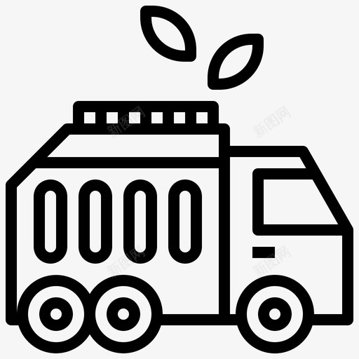 垃圾车汽车回收车svg_新图网 https://ixintu.com 垃圾车 汽车 回收 运输 公共服务