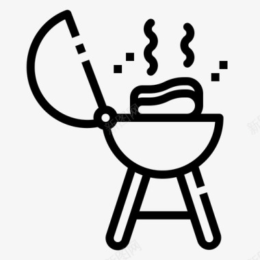 烧烤烹饪肉类图标