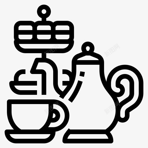 下午茶面包房咖啡svg_新图网 https://ixintu.com 下午 面包房 咖啡 饮料