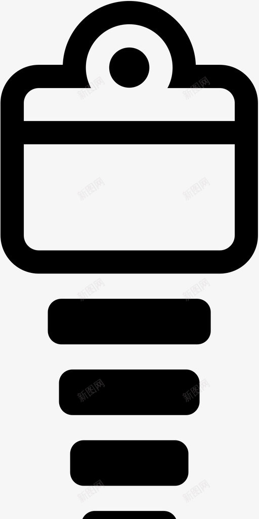 悬架减震器汽车svg_新图网 https://ixintu.com 汽车零件 减震器 悬架