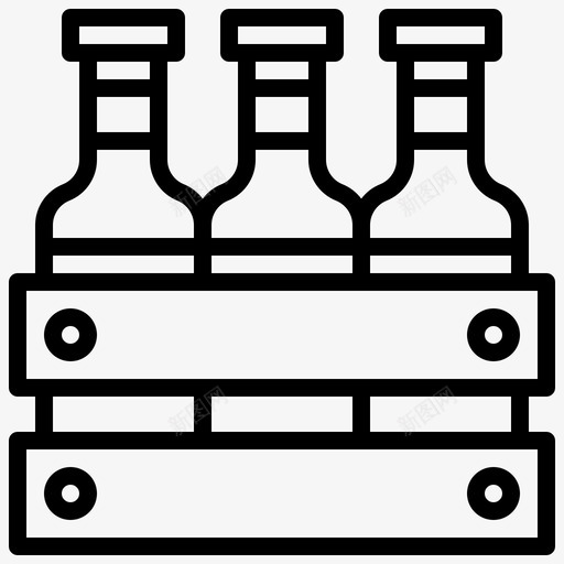 板条箱啤酒瓶子svg_新图网 https://ixintu.com 板条 箱啤 酒瓶子 瓶子 包装 啤酒厂