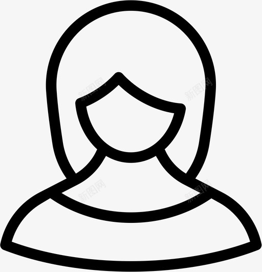 女性化身匿名个人资料svg_新图网 https://ixintu.com 化身 女性 女性化 匿名 个人资料 用户