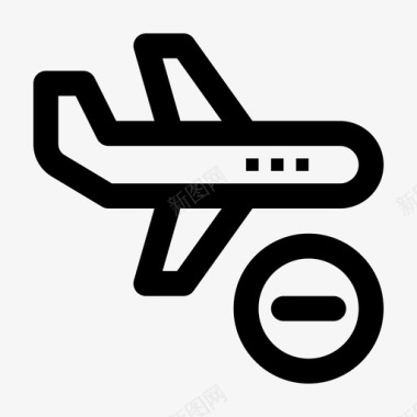 旅行飞机禁令图标