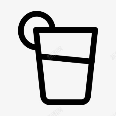 果汁冷饮杯子图标