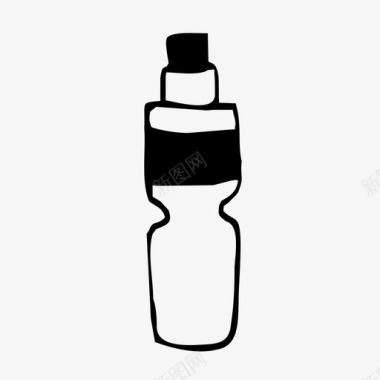 瓶子饮料瓶玻璃杯图标