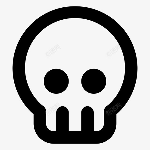 骷髅头死neusvg_新图网 https://ixintu.com 骷髅 头死 死死