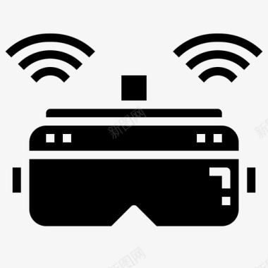 虚拟现实眼镜增强现实电子产品图标