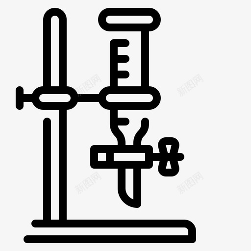 滴定管化学实验svg_新图网 https://ixintu.com 滴定管 化学实验 科学 工具 实验室