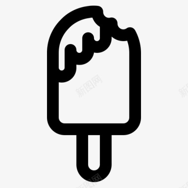 冰淇淋冰淇淋食品冰棒图标