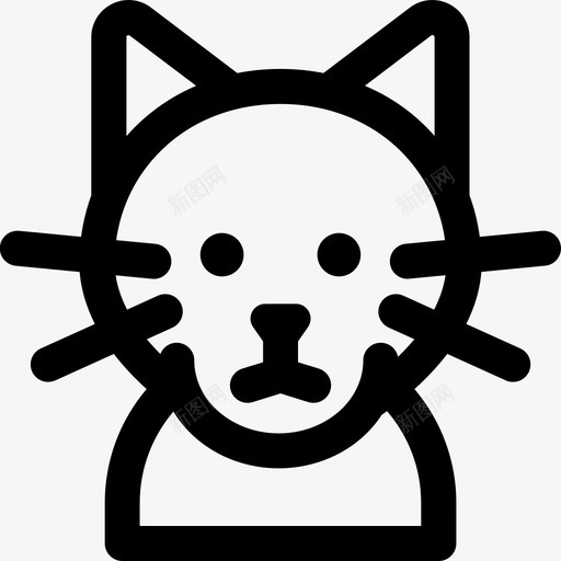 暹罗品种猫svg_新图网 https://ixintu.com 品种 暹罗 猫猫 宠物