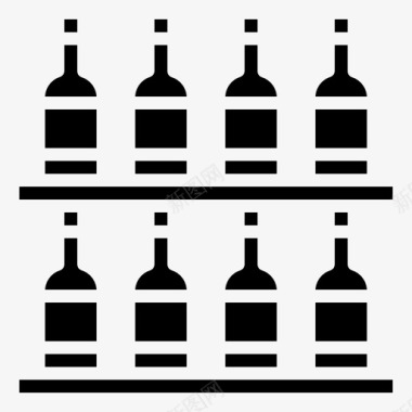 葡萄酒架酒精酒精饮料图标