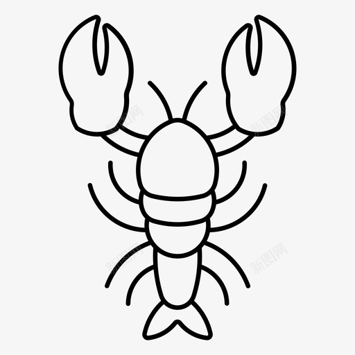 龙虾动物海洋svg_新图网 https://ixintu.com 龙虾 动物 海洋 餐厅 海鲜
