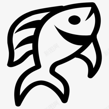鱼厨师可爱的鱼图标