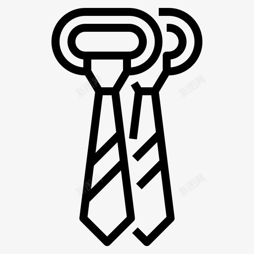 领带款式穿着svg_新图网 https://ixintu.com 领带 款式 穿着 男士 旅行 旅行包 包装 轮廓