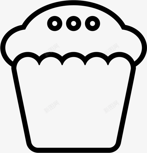 松饼面包店纸杯蛋糕svg_新图网 https://ixintu.com 松饼 面包店 纸杯 蛋糕 食品 糕点 面包