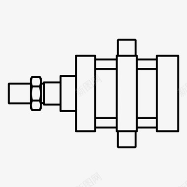气缸力液压图标