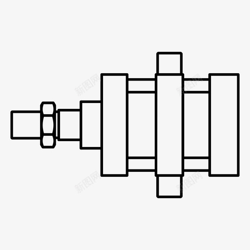 气缸力液压svg_新图网 https://ixintu.com 液压 气缸 压力 工业