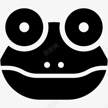 青蛙动物动物群图标