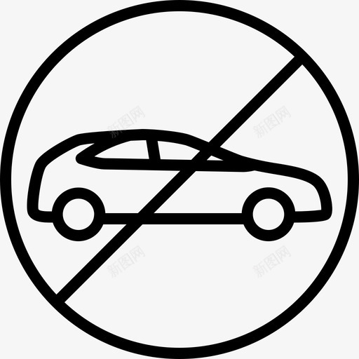 禁止开车禁止停车停车图标设置2svg_新图网 https://ixintu.com 禁止 开车 停车 图标 设置