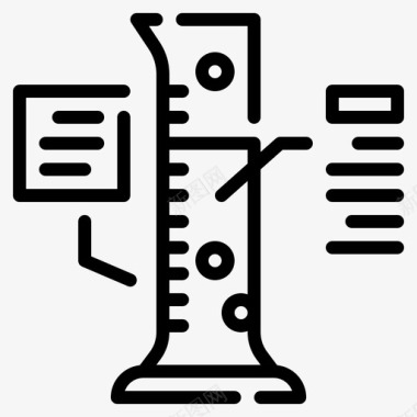 量筒分析化学图标