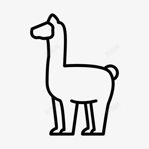 骆驼可爱羊驼svg_新图网 https://ixintu.com 骆驼 可爱 羊驼 动物 动物园 马术