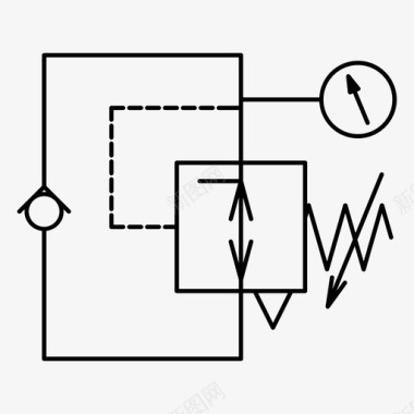 电磁阀液压工业图标