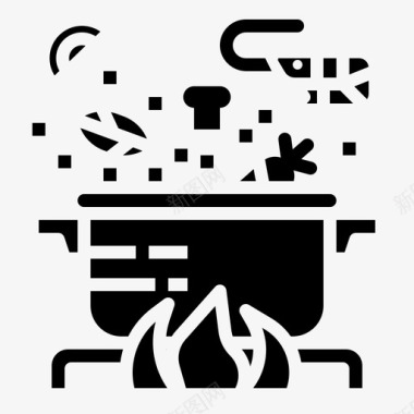 烹饪煮沸食物图标