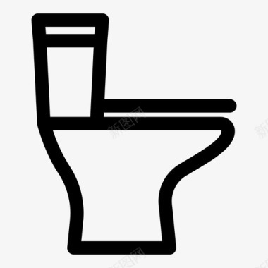 厕所浴室马桶图标