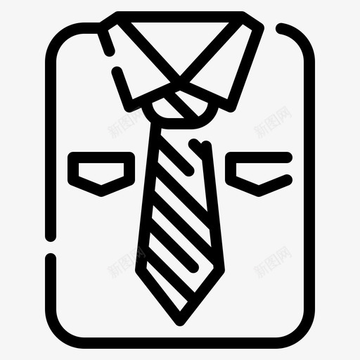 领带配饰服装svg_新图网 https://ixintu.com 领带 配饰 服装 衬衫 制服 父亲节