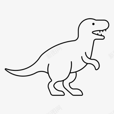 恐龙食肉动物侏罗纪图标
