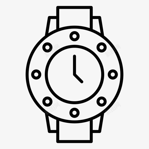 豪华时钟时间手表svg_新图网 https://ixintu.com 豪华 时钟 手表 时间 钟表